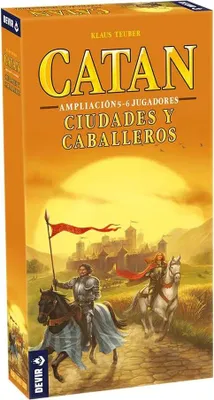 Obrázek produktu pro Devir Catan: Města a rytíři – rozšíření pro 5–6 hráčů, desková hra, vícebarevná, pro děti, vícebarevná, jedna velikost