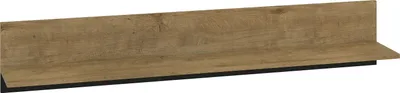 Produktbild von Wandregal "Baltica" Wandboard 120x21x24cm Eiche Lefkas schwarz