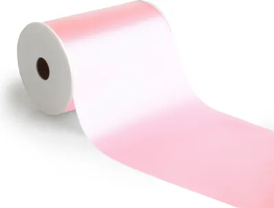 Produktbild von Glänzendes Satinband in Rosa, 100 mm Breite und 25 Meter Länge, für Dekorationen