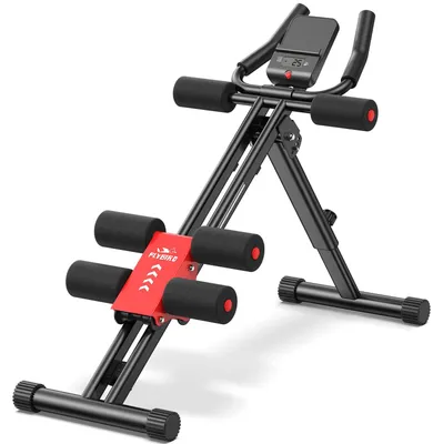Produktbild von Verstellbarer Bauchmuskeltrainer mit einer Tragfähigkeit von 150 kg – Ergonomisches Fitnessgerät mit LCD-Display