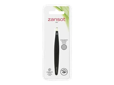 Obrázek produktu pro ZANSOT Rovná pinzeta s protiskluzovým povrchem černá