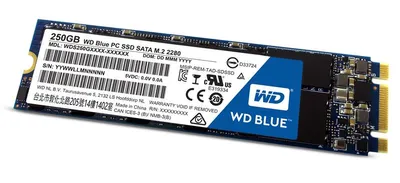Produktbild von Western Digital WDS250G1B0B SSD 250GB WD Blue M.2 (2280) SATAIII intern bulk