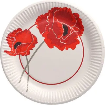 Produktbild von Teller, Pappe rund Ø 23 cm "Poppy"