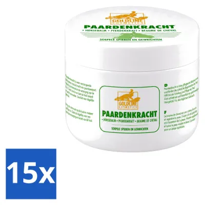 Productafbeelding van 15 x Goldline - Lichaamscreme - Herstel & Verzorging - 250 ml - Huidverzorging - Spierherstel - Hydratatie - Pferdekraft