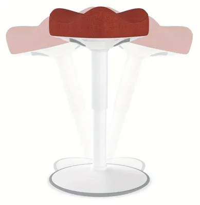 Immagine prodotto di Sgabello oscillante - Sgabello instabile - Sgabello per l'equilibrio - Sgabello con seduta - Sgabello da lavoro - Altezza della seduta regolabile: 57-82 cm