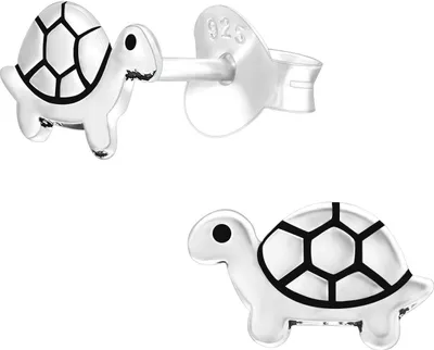 Produktbild von Schildkröten Ohrringe Ohrstecker 925 Sterling Silber