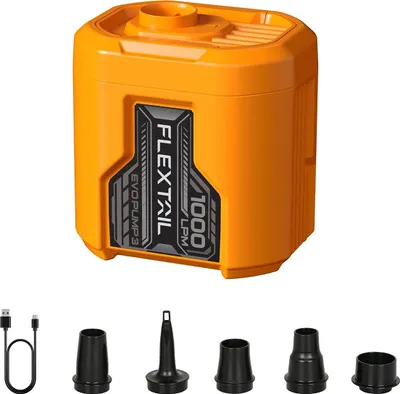 Produktbild von Flextail Luftpumpe EVO PUMP 3 - Tragbare und wiederaufladbare elektrische Luftpumpe - Orange