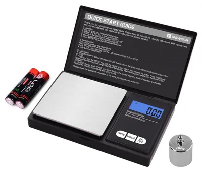 Digitale Grammwaage 200 g, 0,01 g, mit Kalibriergewicht, LCD