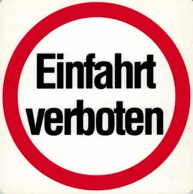Produktbild von Schild  - Einfahrt verboten -  Gr. 20 X 20 cm - 308355 - Verkehr Straße