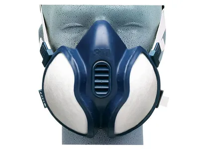 Produktbild von 3M 06942 Einweg-Lackiermaske Atemschutzmaske A2/P3 f. Lackierarbeiten, blau