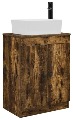 Obrázek produktu pro vidaXL Skříňka do koupelny s umyvadlem, barva dubový Imitace, rozměry 54 x 35 x 83 cm