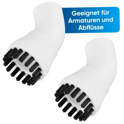 Produktbild von ALANBERG® Dampfreiniger Nylonbürste  - Zubehörset - 2 Stück Nylonbürstenkopf