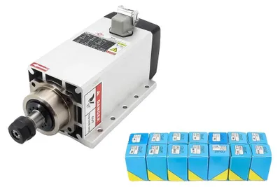 Obrázok produktu pre CNC vretenový motor, 18 000 ot./min, kompatibilný s upínacími puzdrami ER20 a upínacie puzdro ER20