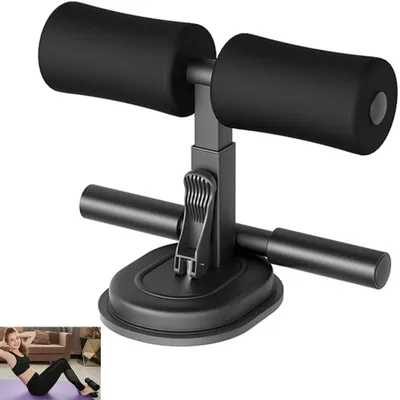 Produktbild von Tragbare Sit-Up-Bar,Sit-Ups Assistent Gerät,Selbstsaugung Sit up-Bar,Multifunktionale Bauchtrainer,(Vollschwarz)