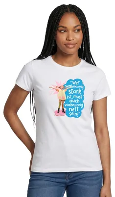 Produktbild von Spreadshirt Pippi Langstrumpf Mit Spruch Frauen T-Shirt, L, Weiß