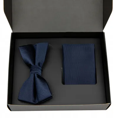 Produktbild von Ankani Fliegen-Set 125 elegant blau gestreift