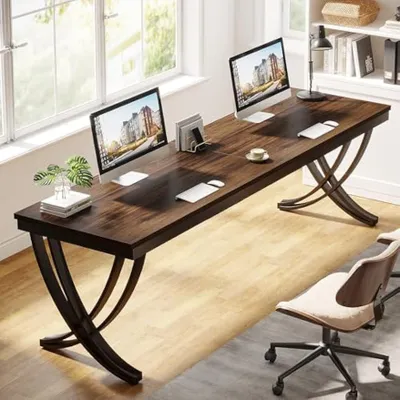 Immagine prodotto di Scrivania – Tavolo per computer – Scrivania industriale vintage – Larghezza 150 cm – Tre cassetti