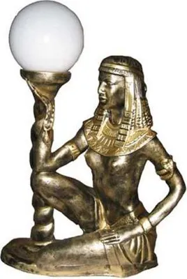 Image de Figurine égyptienne Lampe Srehle lampes Statue Cléopâtre 45 cm Statues Figures