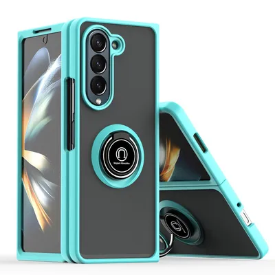 Produktbild von Für Samsung Galaxy Z Fold6 Shadow Design TPU + PC Schutz Hülle Tasche Case Schutzhülle Hellblau