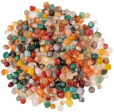 Produktbild von Dekorative Steine, 200 g – Bunte Kieselsteine, 4-6 mm – Glassteine
