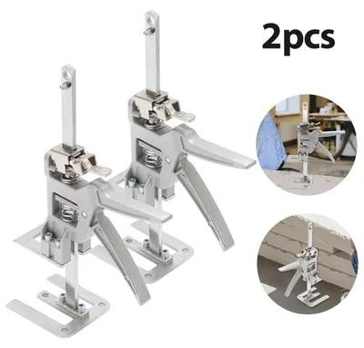 Obrázek produktu pro Vigevee 2 kusy zvedáků na nářadí, zvedáky do skříní, zvedací zařízení s nosností až 150 kg, zdvih 0-145 mm