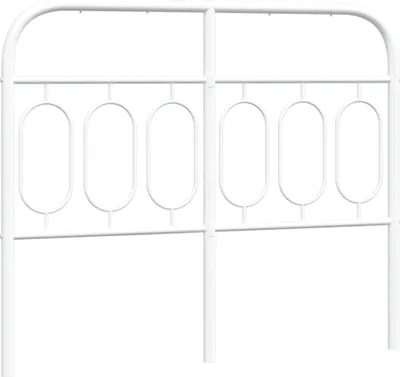 Produktbild von vidaXL Ersatz-Kopfteil Metall Weiß 120 cm