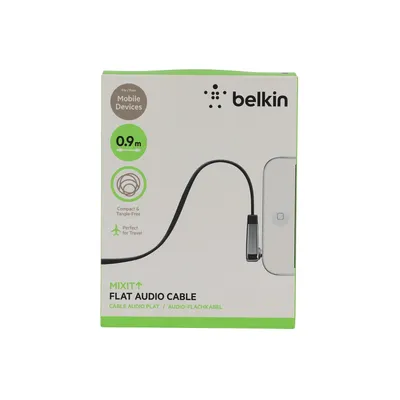 Productafbeelding van Belkin MIXIT↑ 3,5 mm audiokabel voor audioapparaten, luidsprekers, iPhone, iPod - 90 cm - 3,5 mm jack (mannelijk) - 3,5 mm jack (mannelijk) - Zwart