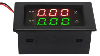 Digitales Voltmeter Amperemeter DC 600V 100A Dual-Display