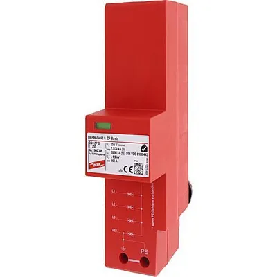 Obrázok produktu pre DEHN DSH ZP B TT 255 230 - 400V červená Napäťová ochrana (900396)