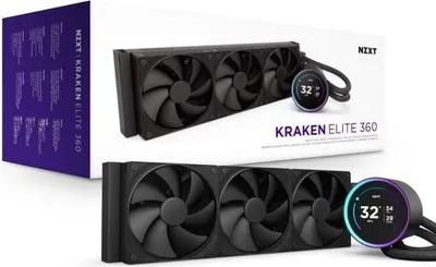 Immagine prodotto di Watercooling - NZXT - RL-KN36E-B2 - Kraken Elite 360 - Schermo da 2,72 e anello RGB personalizzabile - Nero