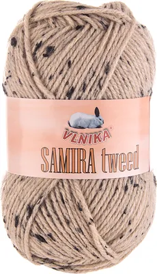Produktbild von 100g Strickgarn Samira Tweed Klassikgarn Strickwolle Handstrickgarne Farbwahl, Farbe:beige