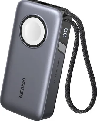 Immagine prodotto di Powerbank Ugreen Pb527 10000 mAh 30 W con cavo USB-C (grigio)