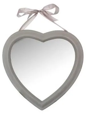 Image de Miroir en forme de coeur - 40 x 40 cm - Taupe