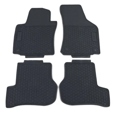 Produktbild von Premium Gummi Fußmatten Set Schwarz für VW Golf 5 Limousine Variant 03-09