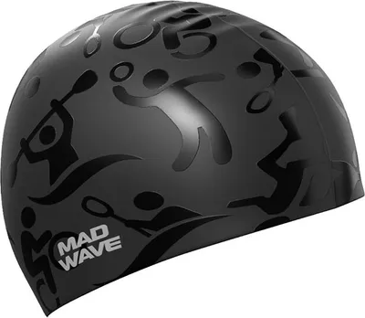 Image de Madwave Sport Bonnet de bain Noir Noir One Size