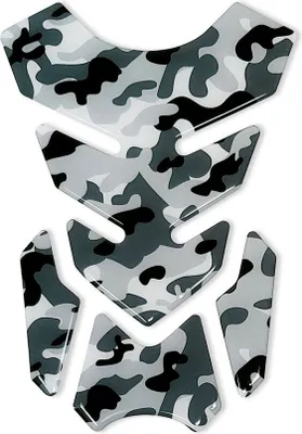 Obrázek produktu pro Tank Pad 3D samolepka pro motocykl Full Camouflage Grey