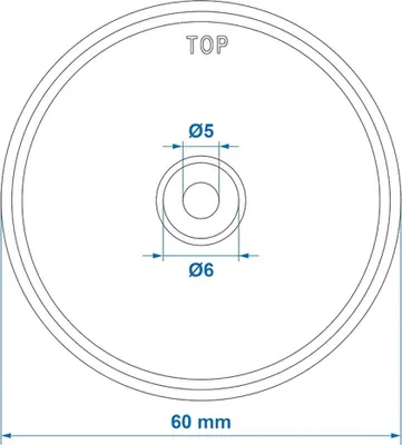 Produktbild von Reflektor rot 60mm zum Anschrauben