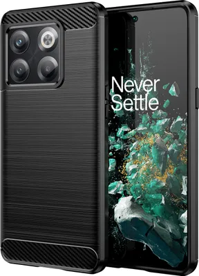 Produktbild von OnePlus Ace Pro Hülle, Carbon-Faser TPU Silikon Stoßfest Schutzhülle für OnePlus Ace Pro Schwarz