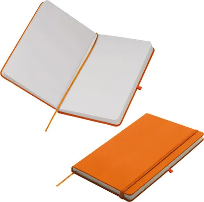 Produktbild von Notizbuch / DIN A5 / 160 S. / blanko / samtweiches PolyurethanHardcover / Farbe: orange