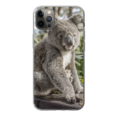 Produktbild von MuchoWow® Handyhülle Schutzhülle Hülle für iPhone 13 Pro Max Koala - Regal - Pflanzen - Kinder - Jungen - Mädchen Silikon Softcase Handy Hülle - Mobiltelefon