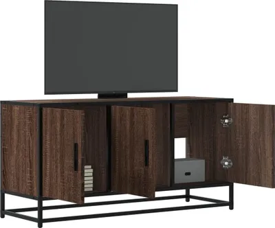 Produktbild von Maison Exclusive - TV-Schrank Braun Eichen-Optik 100x35x50 cm Holzwerkstoff