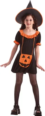 Produktbild von Kürbiskostüm Kostüm Kürbis für Kinder Kinderkostüm Halloween Halloweenkostüm Gr. 116/122 - 134/140, Größe:134/140