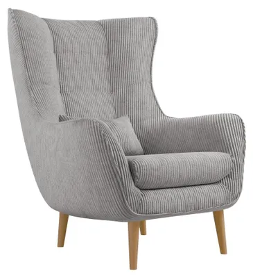Produktbild von MIRJAN24 Polstersessel Estjano Cord, Ohrensessel, Relaxsessel, Stilvoll Wohnzimmer Sessel (Farbe: Poso 110)