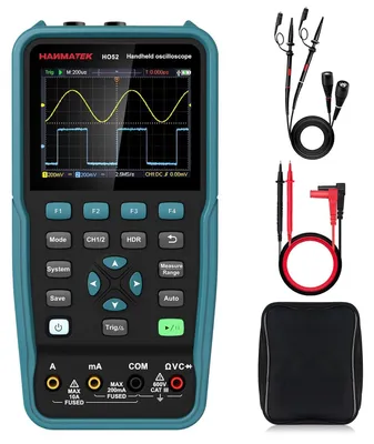 2-in-1 Oszilloskop/Multimeter 50 MHz, 2 Kanäle, 3,5" TFT