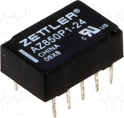 Produktbild von 1x Relais: elektromagnetisch USpule : 24VDC  0,5A/125VAC  1A AZ850P1-24 Elektromag
