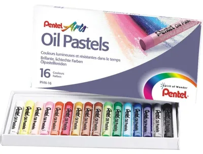 Image de PentelArts ™l pastel PHN4, étui plastique de 16 pièces