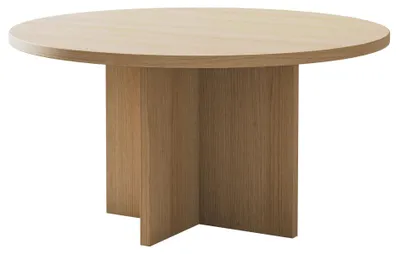 Obrázek produktu pro Selsey Ovo - Konferenční stolek kulatý 76x76 cm vzhled dřeva dub Lindberg