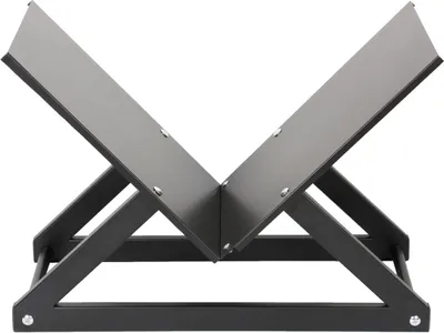 Image de Bc-elec - HMFR-05B-02 : Rangement en acier et bois de couleur anthracite, format X, pour bois de chauffage, étagère à bois