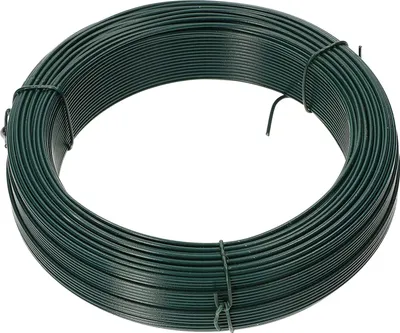 Immagine prodotto di KOTARBAU® Filo da giardino 2,80 x 50 m Rivestimento in PVC Verde Filo per piante Filo per l'artigianato Filo per legare Filo di tensione Filo per recinzioni per legare le piante Zincato