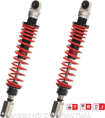 Produktbild von Yss Tz302-380trj-04-85 Set Hintere Stoßdämpfer Silber 380 mm Silber 380 mm